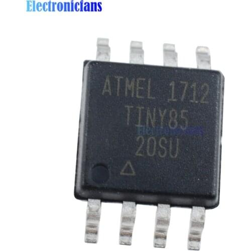 1Pcs ATTINY85-20SU ATTINY85 Original IC Chip 8 Bits SOP-8 IC Micro Controller AVR MCU 8K 20MHZ 8SOIC Microcontroller IC