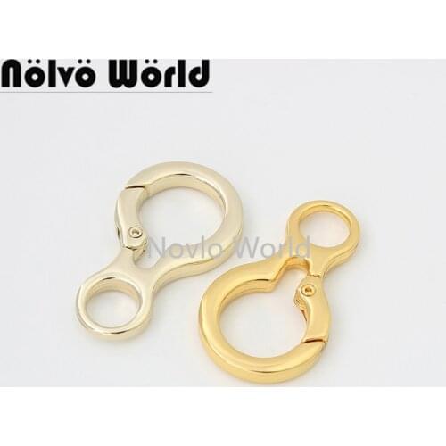 10-50 pieces 4 colors 14mm 5/8" inner K gold spring gate for bags belt strap dog snap hook chain buckles purse parts