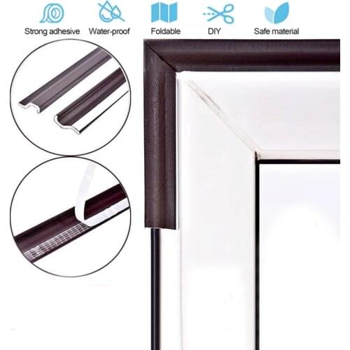 2M Strong Self-adhesive Door Window Sealing Strip Soundproof Foam Seal Tape Weather Stripping Gap Filler Windows Hardware Tools