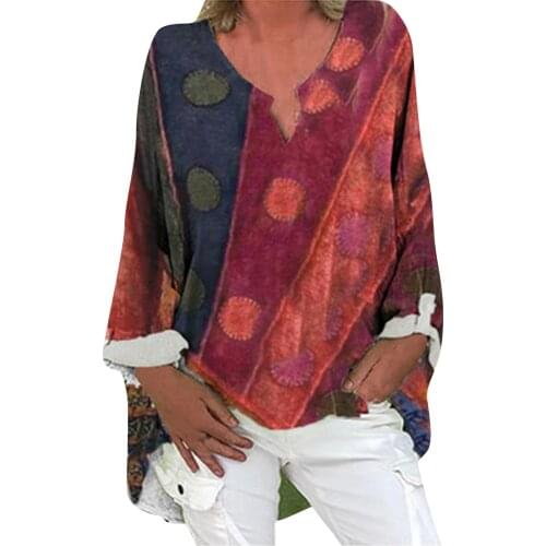 2021 Loose Autumn Blouse Women Long Sleeve Tops Shirt Casual Fashion Ladies Clothing Plus Size Fall Retro T-Shirt Blouses bluzki