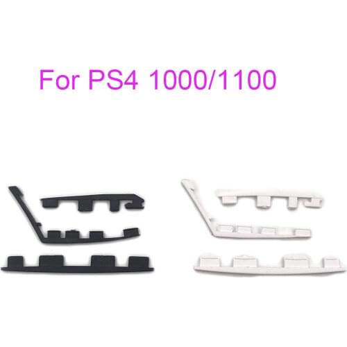 50SETS For Sony Playstation 4 PS4 Console Rubber Pad Dustproof Pad Protective Cover White and Black
