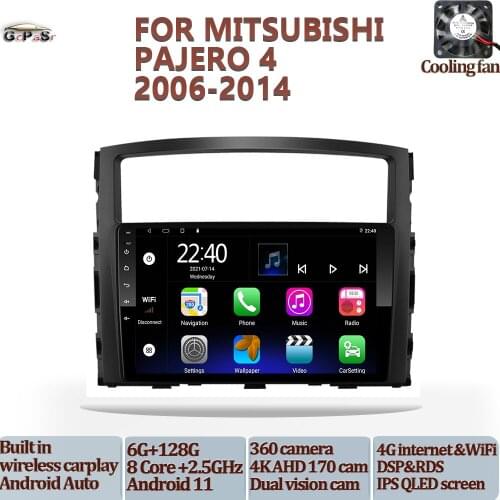 Android 10 Car Radio Video Player For Mitsubishi Pajero 4 2006 2007 2008 2009 2010 2011 - 2014 Navigation gps dvd accessories