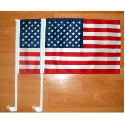 Free shipping NEW 30x45cm American car flag window flag bearer standard-bearer waving flags