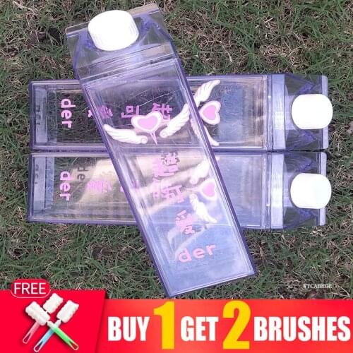 1000ml Water Bottle Popular Men Outdoor Sport Travel My Drink Portable Leakproof 500ml Plastic Milk Fruit Gym Bottles Drinkware