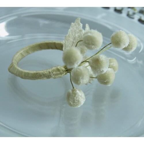 Free shipping qn19041801 handmade fuit flower napkin ring wedding decoration napkin holder many colors 12 pcs