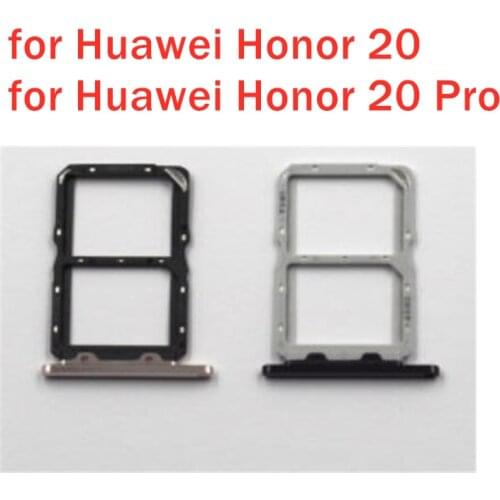 For Huawei Honor 20 Pro Card Tray Holder SIM Card SD Card Slot Holder Adapter for Huawei Honor 20 Pro Repair Spare Parts