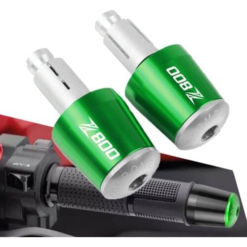 FOR KAWASAKI Z800 2013 2014 2015 2016 2017 CNC Handlebar End Moto Grip Ends Plus Handle Bar Grips End Plug Motorcycle 7/8'' 22MM