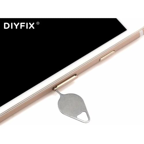 DIYFIX Sim Card Tray Removal Eject Pin Key Tool Stainless Steel Needle for iPhone iPad Samsung Huawei xiaomi