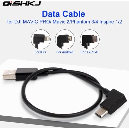 1pc Data Cable Data USB Line for IOS Android TYPE-C Port for dji osmo 4 DJI Mavic 2/MAVIC PRO/Air/ Phantom 4 Phantom 3 drone