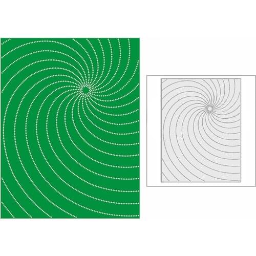 New 2021 Spotty Vortex Panel Background Metal Cutting Dies for DIY Scrapbooking and Card Making Decor Embossing Craft No Stamps