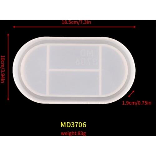 Oval Tray Mold Epoxy Mold Silicone Resin Mold Jewerly Plate Dish Casting Mold AXYD