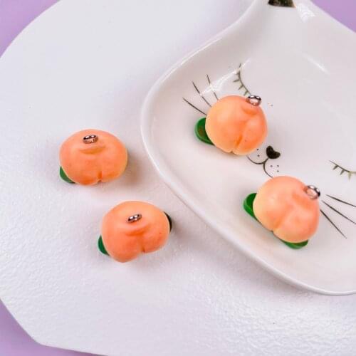 21*18mm 10pcs The plastic imitation fruit is super light charms very cute chain decoration DIY earring