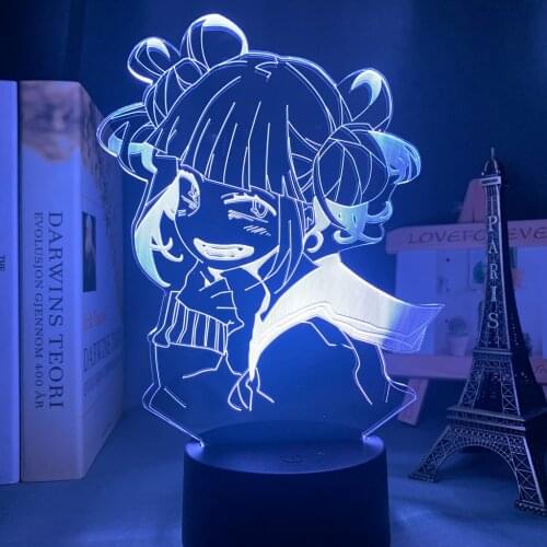 Anime My Hero Academia Led Night Light Himiko Toga Lamp for Bedroom Decor Birthday Gift Himiko Toga Light My Hero Academia