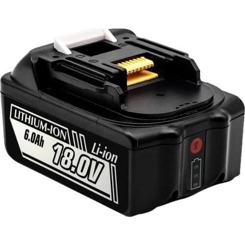 6.0Ah BL1860B Replacement 18V Lithium-ion Battery Compatible with Makita BL1860 BL1850 BL1840 BL1830 BL1845 BL1820 BL1815 LXT400