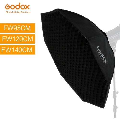 Godox softbox 95cm 120cm 140cm Octagon Honeycomb Grid Softbox soft box with Bowens Mount for Studio Flash