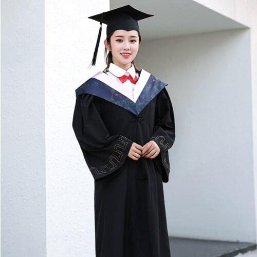 Unisex Bachelor Uniforms University Graduation Dress Costumes Undergraduate College Style Group Photography Props Costumes 2021