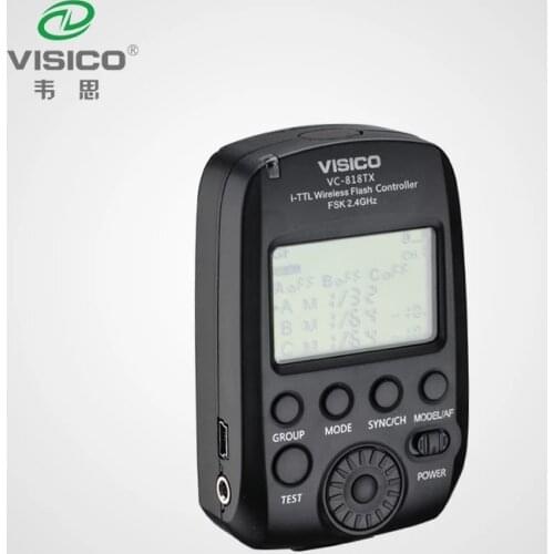 VISICO 818TX HSS Wireless Flash Trigger Transmitter For NIKON D7000, D700, D750, D810, D90, D4, D610, D5, D800, D710DSLR CAMERAS