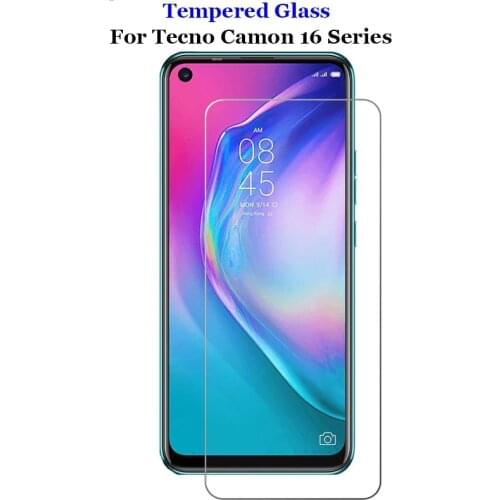 2PCS Glass For Tecno Camon 15 Air Tempered Glass Protective For Tecno Camon 16 S Premier 16 Pro Screen Protector Glass Film