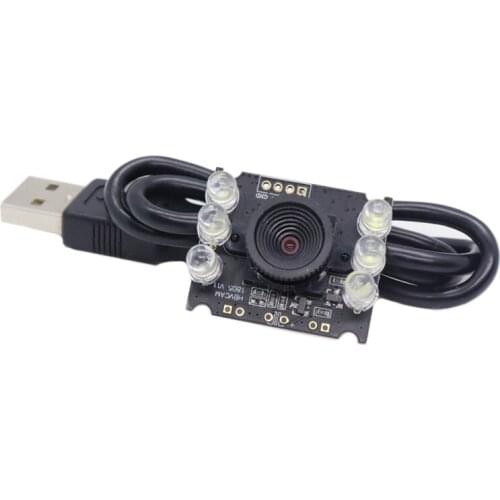 3 Megapixel Camera Module Hd USB Diy Qr Code Scanning CMOS Camera Module GC0308 Face Recognition LED Lights