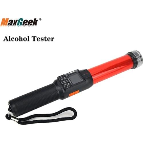 Maxgeek 2-In-1 Breath Alcohol Tester With OLED Display Screen Used For Traffic Cops Police Baton