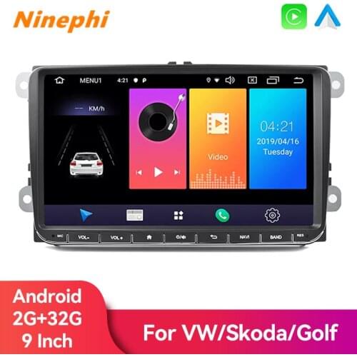 For VW Volkswagen Golf Polo skoda rapid octaviaCar Radio Multimedia Video Player Navigation GPS No 2 din 2din DVD Android 10