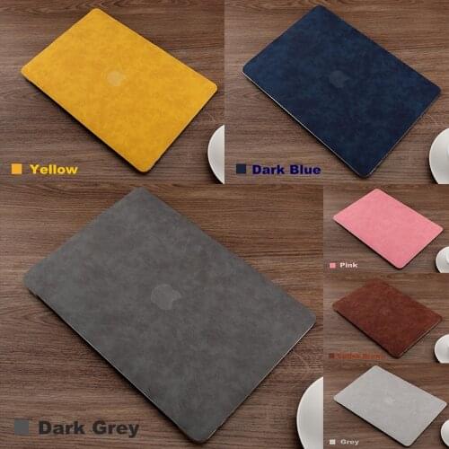PU Leather Cover Shell Skin Case For MacBook Pro Retina Air M1 Chip 13 15 16 Inch New A2179 A2337 A2251 A2338 A2289 Shell Skin