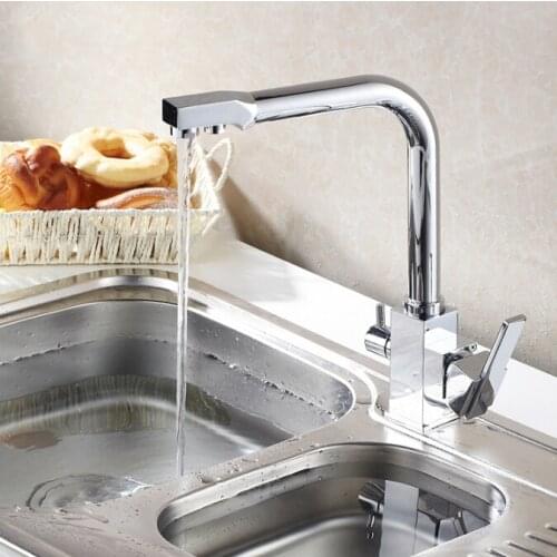 Water Filter kitchen faucet 3 way kitchen faucet sink mixer water kitchen dinking faucet three way sink mixer tap