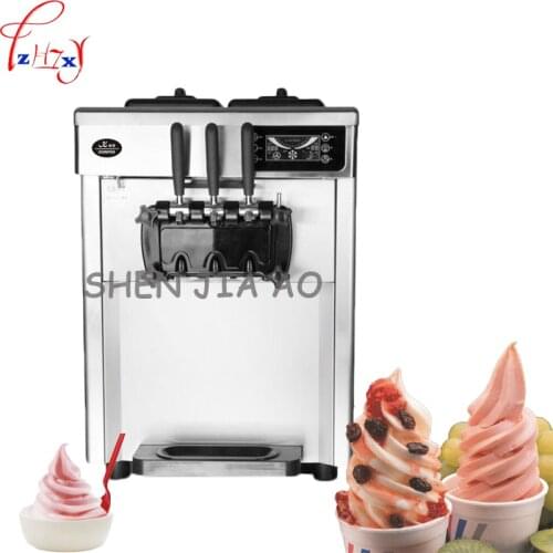 Commercial Soft Ice cream machine 3 flavors Ice cream maker 2300W 22L/H Professional Stainless steel Yogurt machine