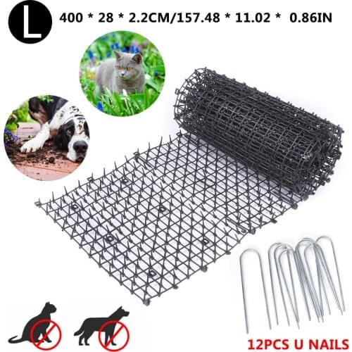 2/4M Garden Dog Cat Scat Mat Sofa Furniture Protection Anti-Cat Scat Spike Repellent Mat Outdoor Garden Supplies