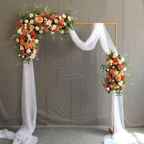 Square Wedding Background Wrought Iron Frame Thickened Galvanized Tube Side Tube Background Yarn Frame