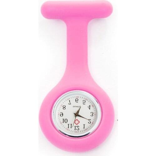 Hot Sell Fashion Pocket Watches Silicone Nurse Watch Brooch Tunic Fob Watch With Free Battery Watch For Women Men Children