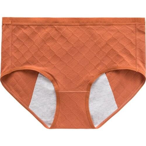 Menstrual period underwear for women, sanitary cotton, summer, thin style, breathable middle waist style