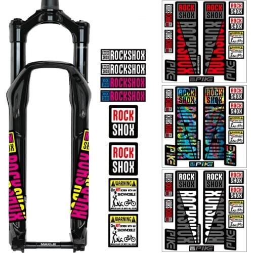 ROCK SHOX PIKE Fork Sticker, Colorful Muti-colors, for MTB Mountian Bike Bicycle Cycling Decals
