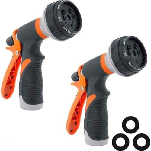 New Water Hose Nozzle Garden Hose Nozzle Hose Spray Nozzle Leak Free High Pressure Heavy Duty 8 Pattern, 5 Pieces