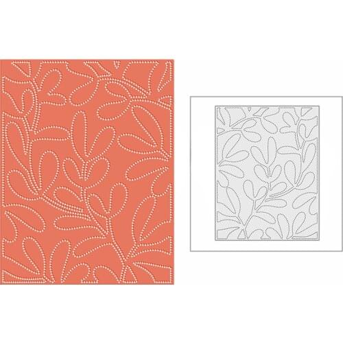 New Dotted Olive leaf Panel 2020 Metal Cutting Dies for DIY Scrapbooking and Card Making Decorative Embossing Craft No Stamps