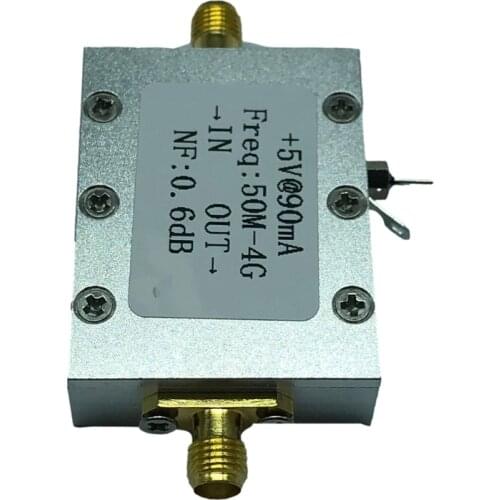 Newly 50M-4GHz Low Noise Amplifier LNA Ham Radio Module RF FM HF VHF NF=0.6d Accessories 0.05~4G Amplifiers Modules