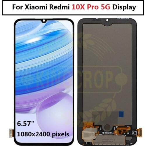 6.57" Original Amoled For Xiaomi Redmi 10X 5G LCD Screen Display+Touch Screen Digitizer For Redmi 10X Pro 5G LCD 10XPro Display