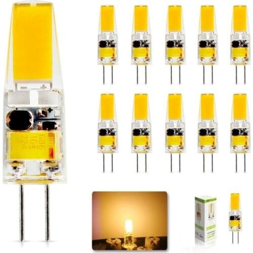 Dimmable G4 LED COB Lamp3W 6W Bulb AC DC 12V 220V 110V Candle Silicone Lights Replace 30W 40W Halogen for Chandelier Spotlight