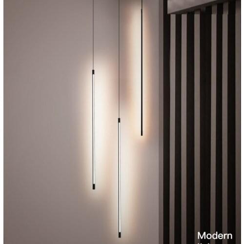 FANPINFANDO Modern LED Pendant Lights Black/Gold Home Kitchen Island Dining Living Room Bar Cafe Drop Aluminum Hanging Lights