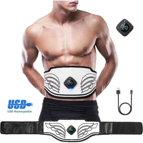 New EMS Muscle Stimulator Massage Unisex Vibration Abdominal Thin Waist Belt For Body Shaper Fitness Weight Loss Fat Burning