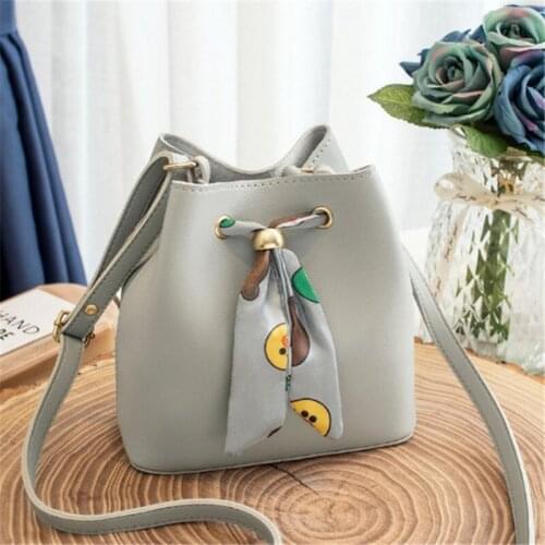 Vintage Small Women Bucket Bag For Handbags Women PU Leather Shoulder Bags Girls Messenger Crossbody Bag sac a main femme