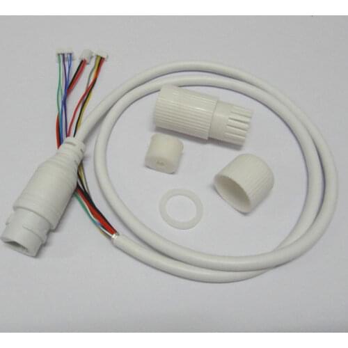 Waterproof POE LAN cable for CCTV IP camera board module with weatherproof connector RJ45, Single status LED