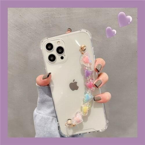 Stars Jelly Wristband Clear Soft Case For VIVO Y51 2020 TPU Cover For VIVO Y20 Y97 Y19 Y15 Y83 Y85 Y50 X50 X30 X27 V9 V15 Pro