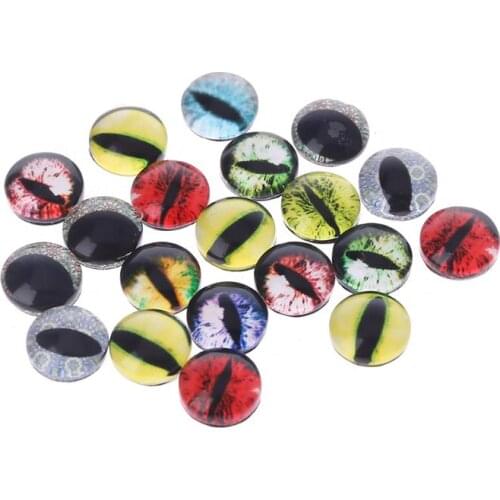 10 Pairs Glass Doll Eyes Animal DIY Crafts Eyeballs For Dinosaur Eye Accessories Jewelry Making Handmade 8/12/18mm 95AE