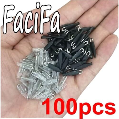 100 pcs Enganche Rapido Fast Fishing Snaps enchufe rapido Safety Lead Snap Fishing Accessories Connector Fast Hook