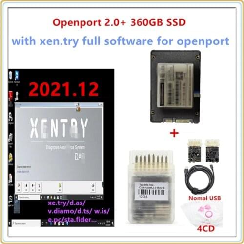 2021 Tactrix Openport 2.0 ECU Chip Tuning Tool Openport USB 2.0 with newest xentry software for Benz Diagnosis and programming