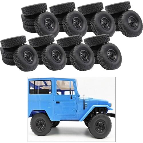 32Pieces Rubber Wheel Tire Tyres For WPL Truck RC Car Upgrade Parts