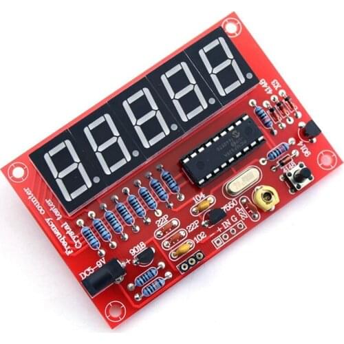 50 MHz Crystal Oscillator Frequency counter Testers DIY Kit 5 Resolution Digital Red