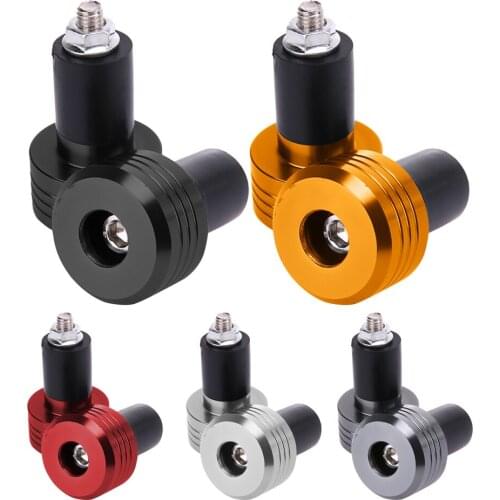 7/8 Motorcycle Aluminum Handlebar Grip End Caps Plugs Sliders