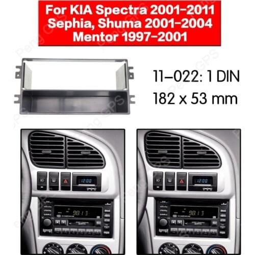 1 Din Car Radio stereo Fitting installation fascia For KIA Spectra Sephia Shuma Mentor Stereo Frame Fascias Mount Panel DVD CD